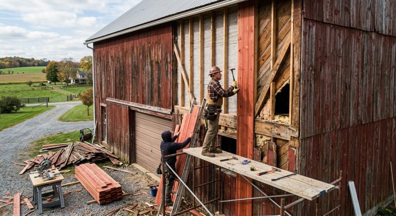 Barn Siding Replacement in Beverly, MA