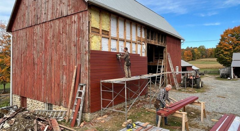Barn Siding Replacement in Everett, MA