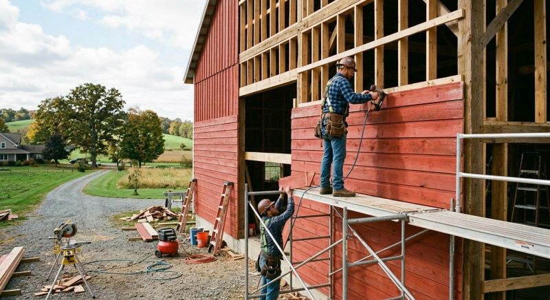 Barn Siding Replacement in Salem, NH