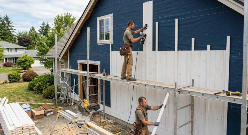 Batten Siding Installation in Amesbury, MA