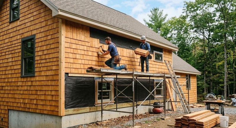 Cedar Siding Installation in Boxford, MA