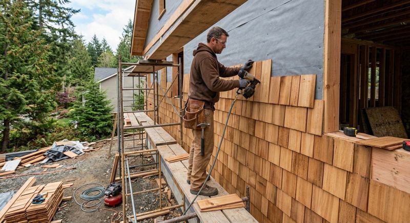 Cedar Siding Installation in Hull, MA