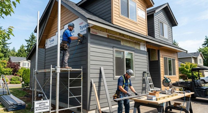 Composite Siding Installation in Chestnut Hill, MA