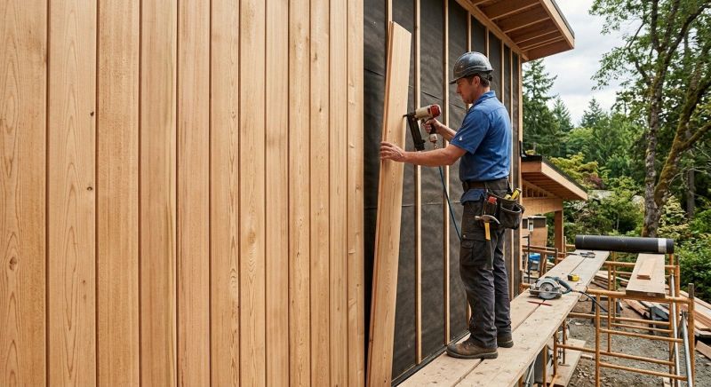 Faux Wood Siding Installation in Arlington, MA