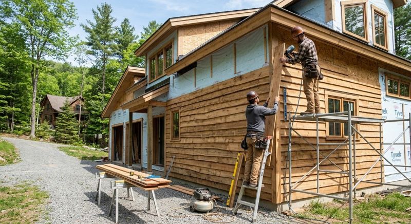 Faux Wood Siding Installation in Medford, MA