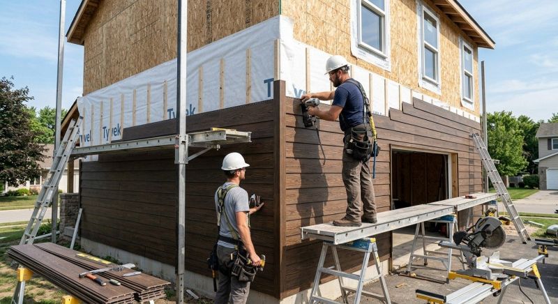 Faux Wood Siding Installation in Melrose, MA