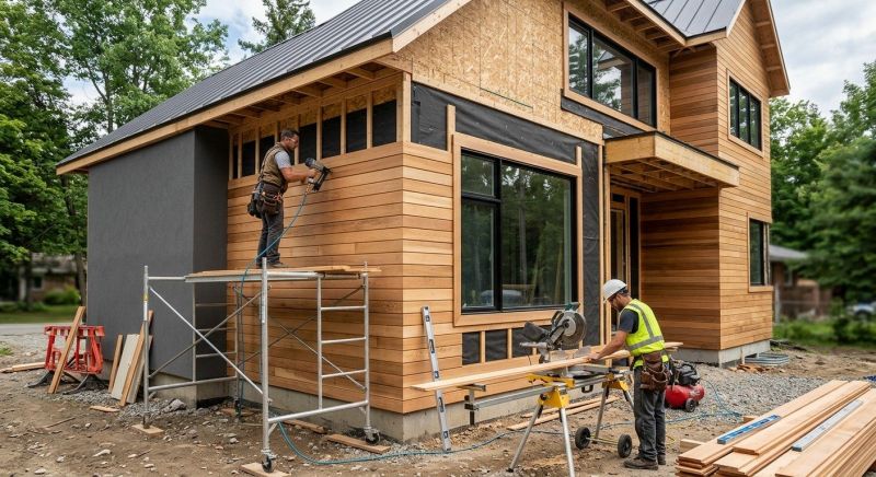 Faux Wood Siding Installation in Quincy, MA