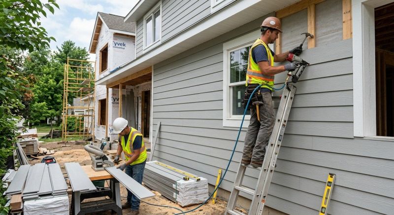 Fiber Siding Installation in Newton, MA