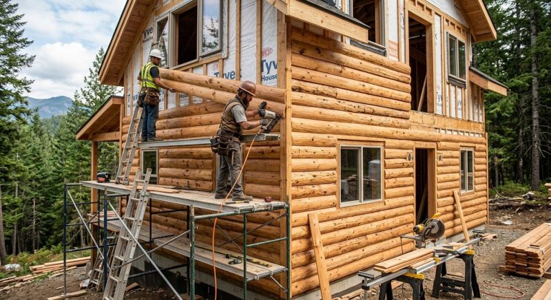 Log Siding Installation in Amesbury, MA