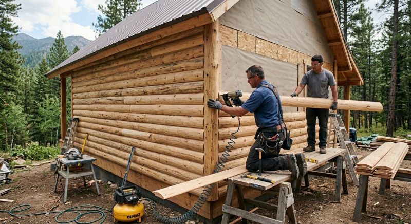 Log Siding Installation in Everett, MA
