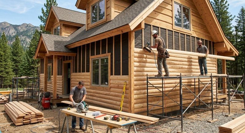 Log Siding Installation in Waltham, MA