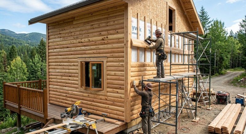 Log Siding Installation in West Roxbury, MA