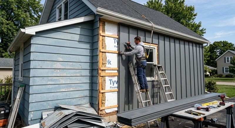 Metal Siding Replacement in Milton, MA