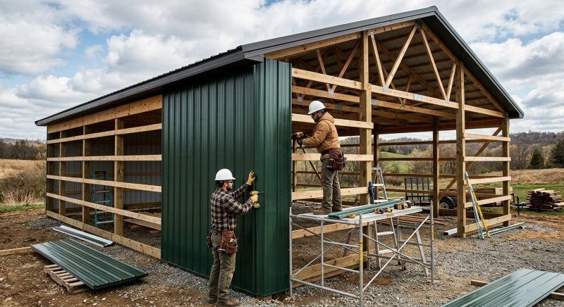 Pole Barn Siding Installation in Essex County, MA