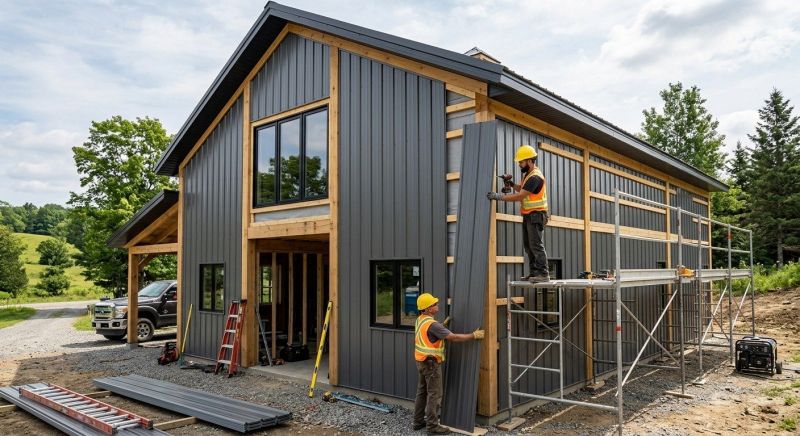 Pole Barn Siding Installation in Essex County, MA