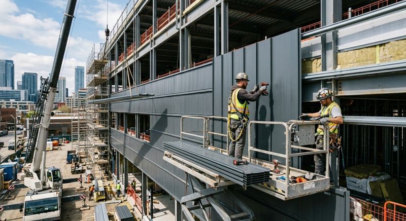 Steel Cladding Installation in Essex County, MA