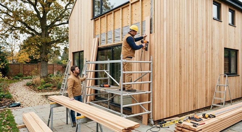 Wood Cladding Installation in Georgetown, MA