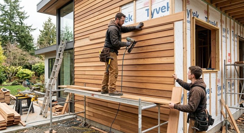 Wood Cladding Installation in Middlesex County, MA