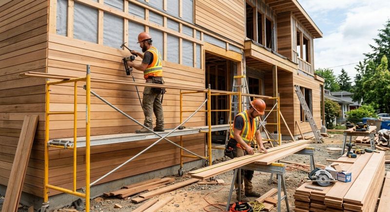 Wood Cladding Installation in Quincy, MA
