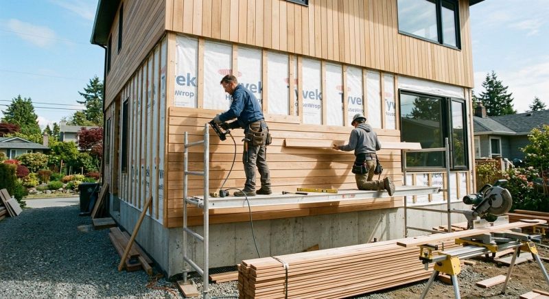 Wood Cladding Installation in Quincy, MA